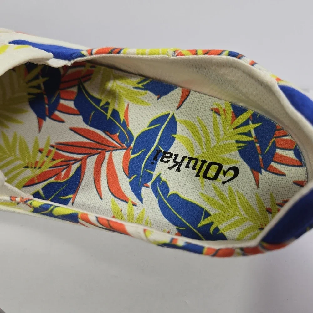 OLUKAI Lae' Ahi Pa'i Slip On Shoes Off White Aloha Men Size 11 New